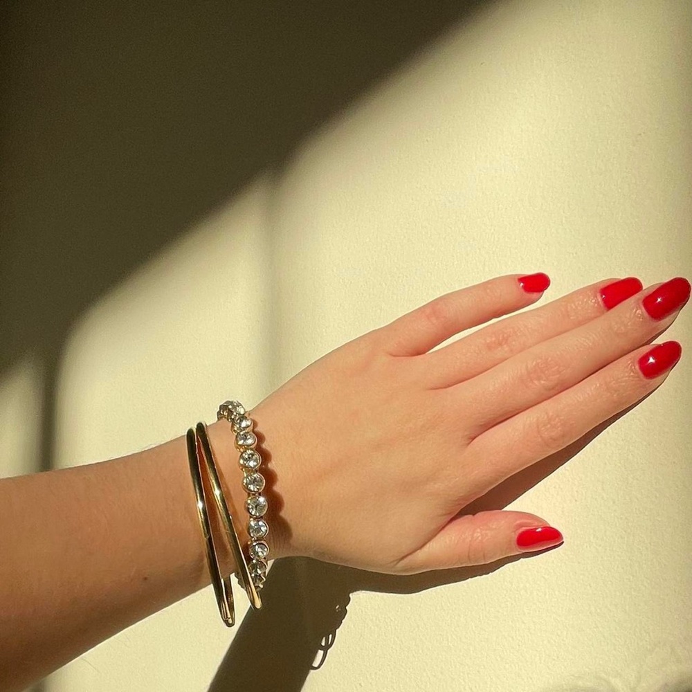 Gold Bangle Stack Bundle Of Three - image 3